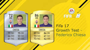 Federico chiesa is an italian professional football player who best plays at the center attacking midfielder position for the juventus in the serie a tim. Fifa 17 Career Mode I Federico Chiesa Growth Test I Hidden Gems Youtube