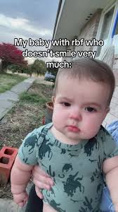 Having a baby with rbf is not for the weak😅 The Dr. called her “Stoic...