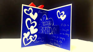 The fact that it is a gift from his beloved husband will make him take care of the wallet even more. Beautiful Birthday Pop Up Card Idea Handmade Birthday Card Easy Complete Tutorial Youtube