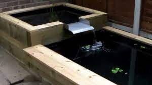 Raised Wooden Fish Pond Backyard Garden Landscape Ponds Backyard Fish Ponds Backyard