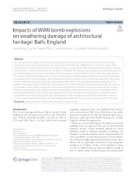 Impacts of WWII bomb explosions