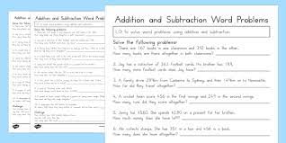 Improve your math knowledge with free questions in addition and subtraction word problems and thousands of other math skills. Addition And Subtraction Word Problems Grade 3 Math