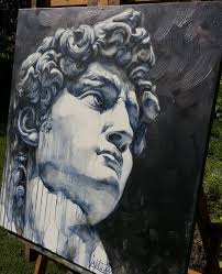 David, Miguel Ángel Pintura de Viktoria Lapteva