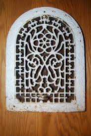 Vintage Antique Cast Iron Floor Grate Ornate Design Heat Register Louvers Floral Ebay Cottage Style Decor Metal Yard Art Vintage Floor