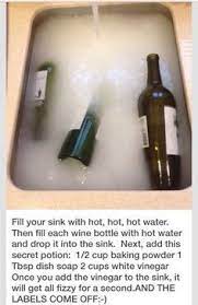 When it comes to getting labels off of beer bottles, oxiclean™ is a homebrewer's secret weapon. Remove Label From A Bottle Easily Wine Bottle Household Hacks Bottle Crafts