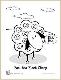 Baa baa black sheep activity page level: Pin On Animal Coloring Pages