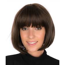 Carré plongeant court avec frange. Perruque De Luxe Carre Plongeant Avec Frange Tres Grande Qualite Cheveux Synthetique Femme Chatain Cdiscount Au Quotidien