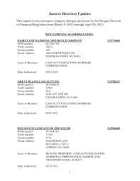 Security nat'l f ins co. Https Dfr Oregon Gov Business Reg Insurer Documents Company Updates 042621 Pdf