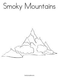 Keep your kids busy doing something fun and creative by printing out free coloring pages. Smoky Mountains Coloring Page Twisty Noodle