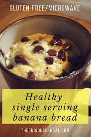 Healthy Single Serving Microwave Banana Bread In A Mug Best Mug Cakes Recipe Microwave Banana Bread Mug Recipes Gluten Free Mug Cake
