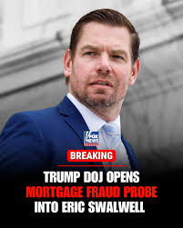 Representative Eric Swalwell, one of President Trump's most vocal critics  in the House, said Thursday that he was being targeted by the Trump  administration following news reports that he had been referred