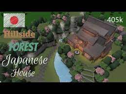 I just made a japanese looking house and this is how it turned out. Roblox L Bloxburg Hillside Forest Japanese House L Bloxburg Mansion Tour L Youtube In 2021 Japanese House Diy House Plans Unique House Design