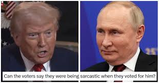 Trump said he was being sarcastic about ending the Russia-Ukraine war in a  day, but the internet brought the receipts. https://tinyurl.com/2vhmrhtf