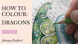 Colouring pages adult coloring pages creative haven coloring books butterfly coloring page butterfly dragon mural ideas dragon flies doodle art zentangle. Colouring Tutorial How To Colour Dragons Youtube