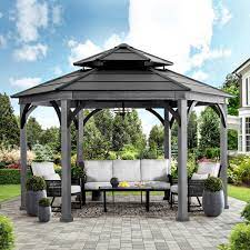 Harbor gazebo is the perfect addition to your outdoor decor. Sunjoy 14 6 X 14 6 Ashland Hexagon Gazebo Costco