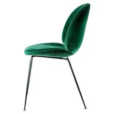 Beetle Dining Chair Green Velvet With Black Legs Green Chair Dining Chairs Velvet Dining Chairs
