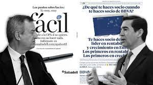 BBVA y Sabadell convierten su batalla por la opa en un duelo comercial que  copa prensa, televisión y Spotify