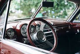 Interior Of A Beautiful Restored Classic Car By Carolyn Lagattuta Classic Cars Colorful Interiors Restoration