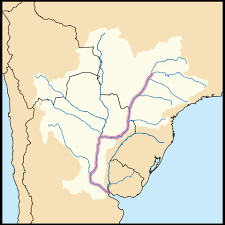 Base map of paraná river cbc. Parana River And Delta South America Lac Geo