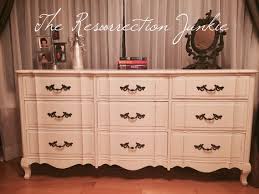 Andrew Malcolm French Provincial Serpentine 9 Drawer Dresser C Plaster Paints Sweet Cream Furniture Home Decor Painted Furniture
