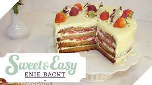 Combine flour and baking powder; Naked Cake Mit Erdbeeren Leckerer Erdbeer Kuchen Sweet Easy Enie Backt Sixx Youtube