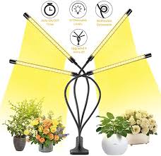 Amazon Com Led Grow Light For Indoor Plant Fauna 80w Auto On Off Timer Full Spectrum Plant Lights 3 6 12h Grow Lights For Plants Led Grow Lights Grow Lights