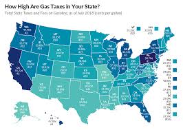 gas tax rates july 2018 state gas tax rankings tax