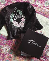 Hand Painted Floral Bridal Jacket Painted Leather Jacket Bridal Jacket Leather By Bash Creative Design Painted Leather Jacket Bridal Jacket Painting Leather