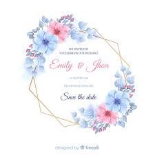 Find & download the most popular wedding invitation psd on freepik free for commercial use high quality images made for creative projects. Floral Frame Wedding Invitation Template Free Vector Nohat Free For Designer