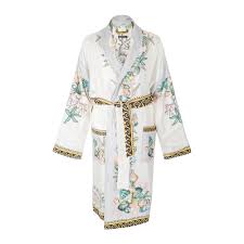 Versace bademantel preis große größe, aus mit hochwertigen. Versace Home Les Etoiles De La Mer Seidenbademantel M Kaufen Amara