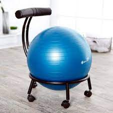 amazon com gaiam custom fit adjustable balance ball chair exercise balls sports outdoors ball chair ball exercises balance ball chair