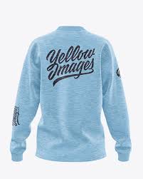 Download Melange Women S Long Sleeve Sweatshirt Back View In Apparel Mockups On Yellow Images Object Mockups