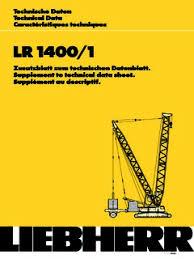 Liebherr Lr 1400 Series Specifications Cranemarket