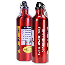 • new with tags condition. 25 Oz Fire Extinguisher Water Bottle