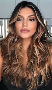 Dueling light & dark ringlets. Best Brown Hair Colour Ideas With Highlights And Lowlights Dark Brown With Bright Blonde