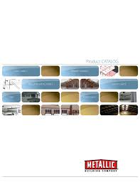 product catalog metallic building company