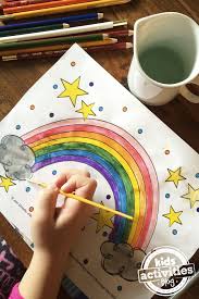 Rainbows are the perfect subjects for coloring. Printable Rainbow Coloring Sheet Perfect For Spring Kids Activites Blog