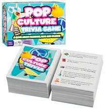 With revenues topping $100 billion a year, the video game industry is poised to be this century's dominant form of entertainment. Pop Culture Trivia A Game About Fashions Fads And Crazes Features 220 Cards With Over 800 Questions And Answers Buy Online In Bahamas At Bahamas Desertcart Com Productid 35391880