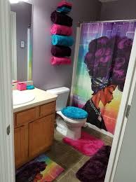 Purple Afro Shower Curtain Home Decorations Bathroom Decor Apartment Purple Bathrooms Girly Bathroom