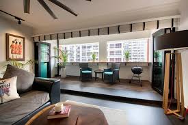 To have a privacy zip track blinds at balcony, so no one from outside can see your living room, plus no ugly window frames. 10 Singapore Homes That Show How Useful A Balcony Can Be Qanvast Hdbbalcony Sghomes Sghome Interior Balcony Dream House Interior Apartment Interior Design