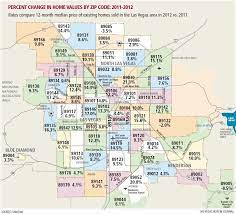 Las Vegas Henderson North Las Vegas Zipcode Appreciation Map 2011 V 2012 Las Vegas Map Las Vegas Las Vegas Travel Guide