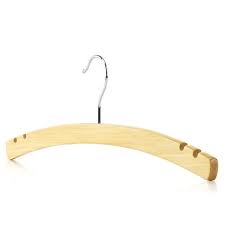 This light color matches a variety of themes and are a favorite worldwide. Wooden Crescent Top Hangers