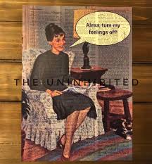 Alexa Turn Off My Feelings Quote Dictionary Print Etsy In My Feelings Dictionary Prints Vintage Dictionary