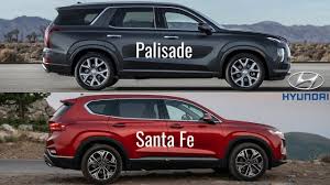 Based on a new platform, the suv was first showcased at the 2018 los angeles auto show. Hyundai Palisade Vs Santa Fe Youtube