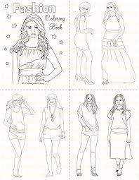 Use them on thicker coloring books or single pages as they have a higher likelihood of showing through to the other side. Fashion Coloring Book Printable Fashion Book Girl Women Etsy Fashion Coloring Book Fashion Books Coloring Books