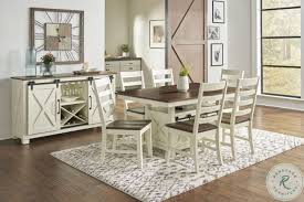 Here, your favorite looks cost less than you thought possible. Sun Valley White And Rustic Timber Adjustable Dining Room Set From A America Coleman Furniture