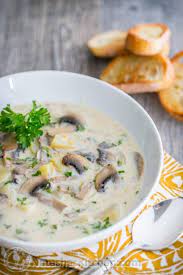 Garlic bread and mushroom soup tersangat sedap macam dekat pizza hut. Mushroom Soup Recipe Best Mushroom Soup Cream Of Mushroom Soup
