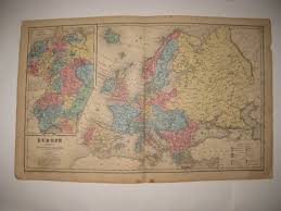 Welcome to the england google satellite map! Antique 1859 Europe Map Religion Government Barbarian Russia Germany England Nr Ebay