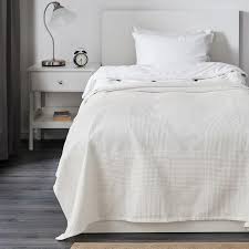 Indira Bedspread White 59x98 Ikea In 2020 Bed Spreads Bed Linen Design Single Size Bed