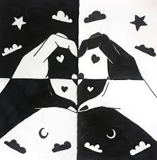Positive Negative Space Space Drawings Negative Space Art Positive Art